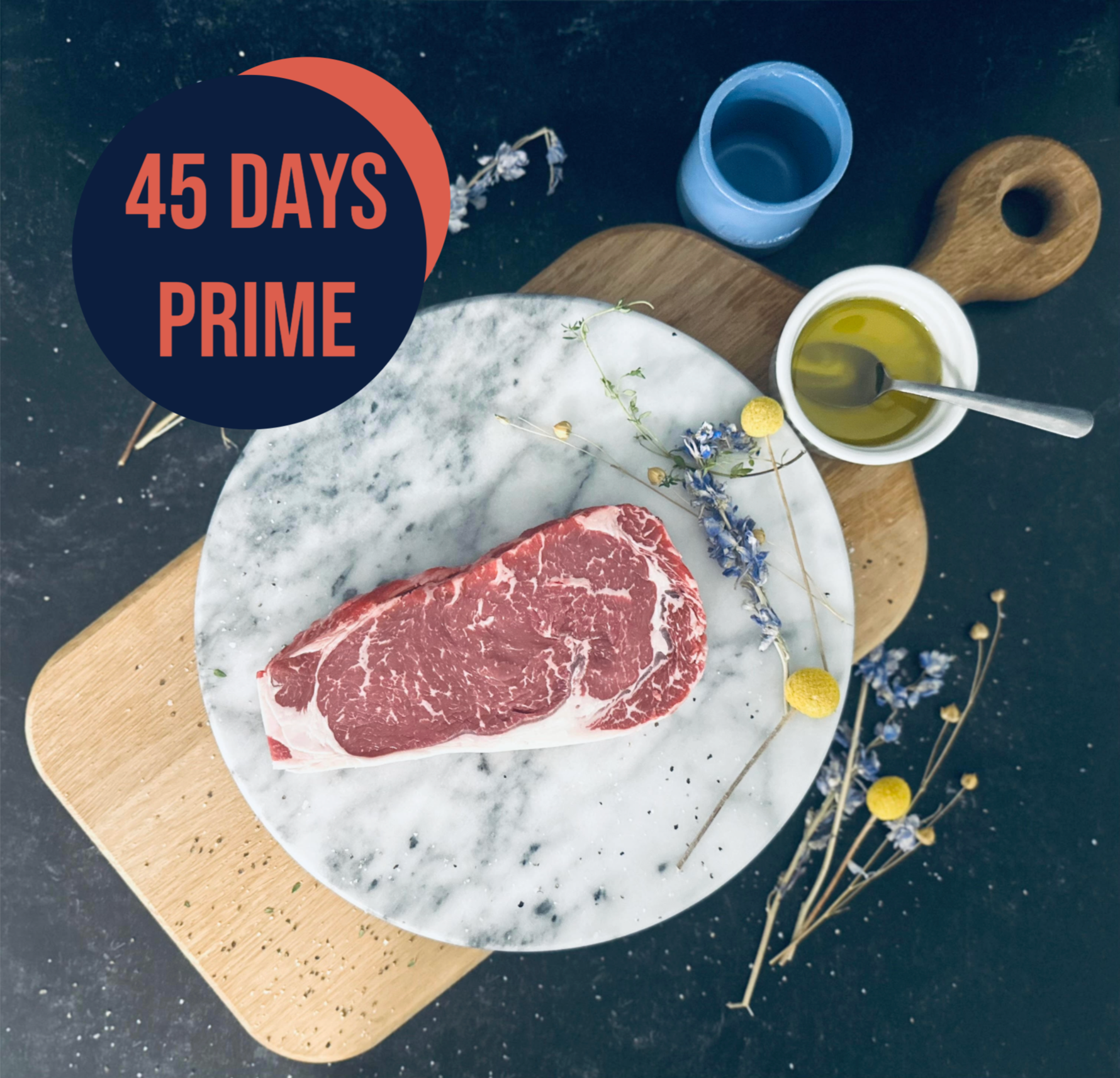 Prime Grain Finished - Boneless Ribeye - 45 Days Dry-Aged – Olivier's ...