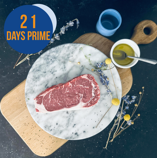 Prime Grain Finished - Boneless Ribeye Roast/Steak - 21 Days