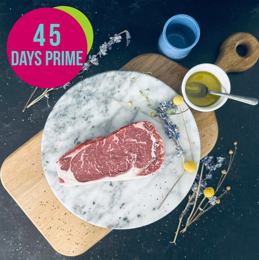 Prime Grain Finished - Boneless Ribeye Roast/Steak - 45 Days
