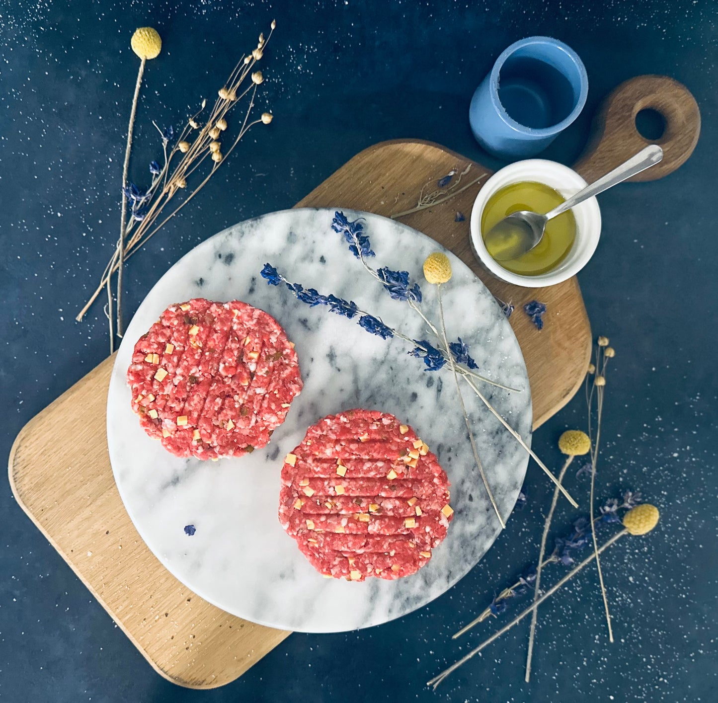 Burger Patty with Cheddar Cheese, Jalapeño and Bacon - The SuperCharger - Superbowl Edition (Pack of 1)