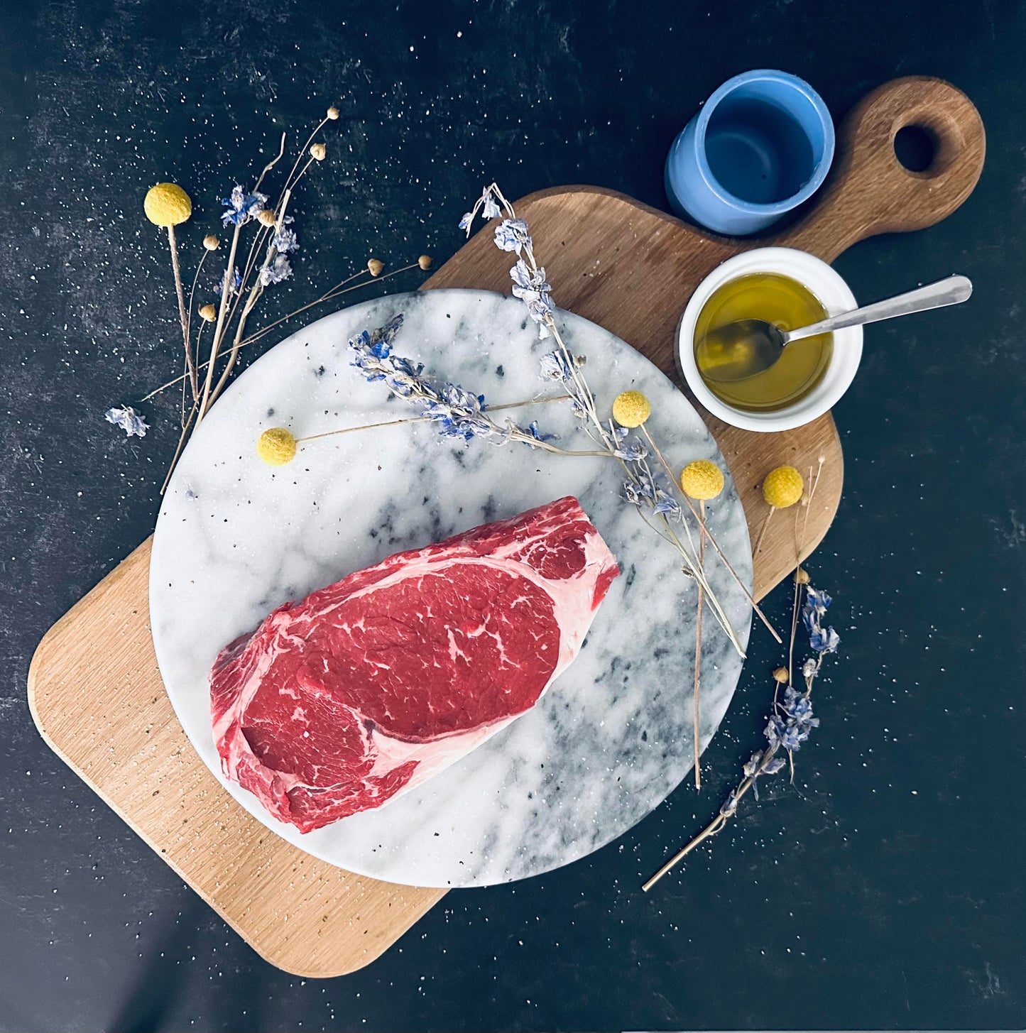 Grass Fed - Boneless Ribeye Steak/Roast - 21 Days Dry-Aged