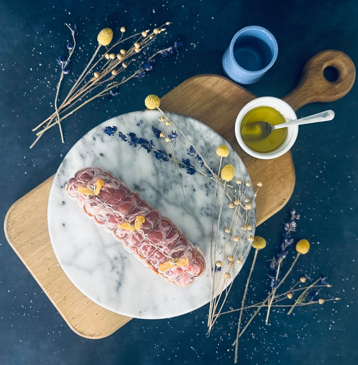 Pork Tenderloin Roti with Pear and Gorgonzola - Easter Edition