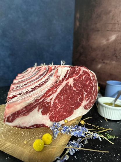 Prime Grain Finished - Prime Rib Roast - 100 Days Dry-Aged - Holidays Edition