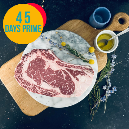 Prime Grain Finished - Prime Rib Roast - 45 Days Dry-Aged - 4th of July Edition
