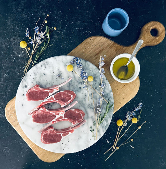 Lamb Rack/Chops (Bone-in) (Whole or Half) - Father's Day Edition