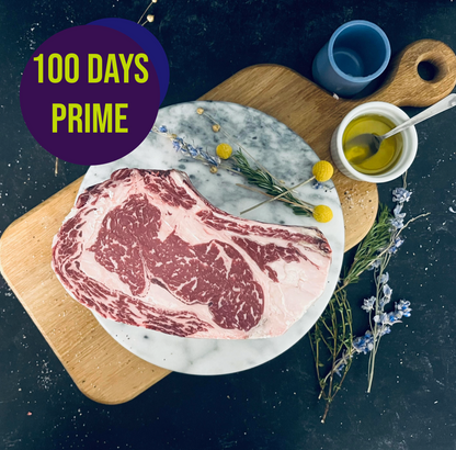 Prime Grain Finished - Prime Rib Roast - 100 Days Dry-Aged - Holidays Edition